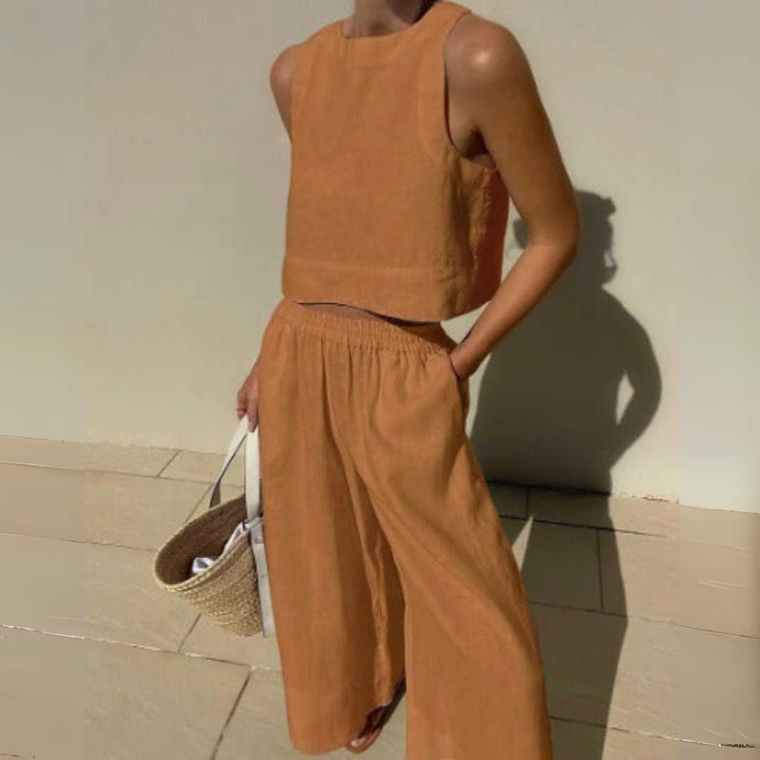 Nevina Elegante Conjunto De Dos Piezas Para El Verano