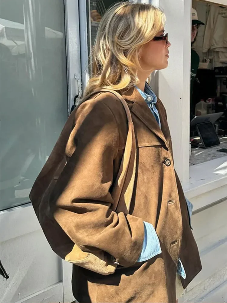 Chaqueta De Ante Para Mujer