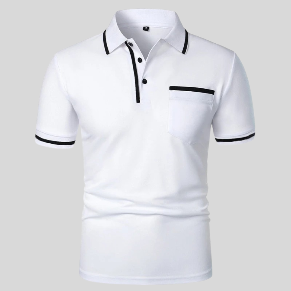 Leandro Polo De Manga Corta Para Hombre