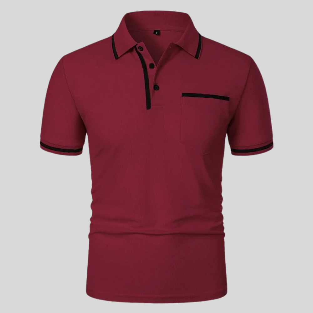 Leandro Polo De Manga Corta Para Hombre