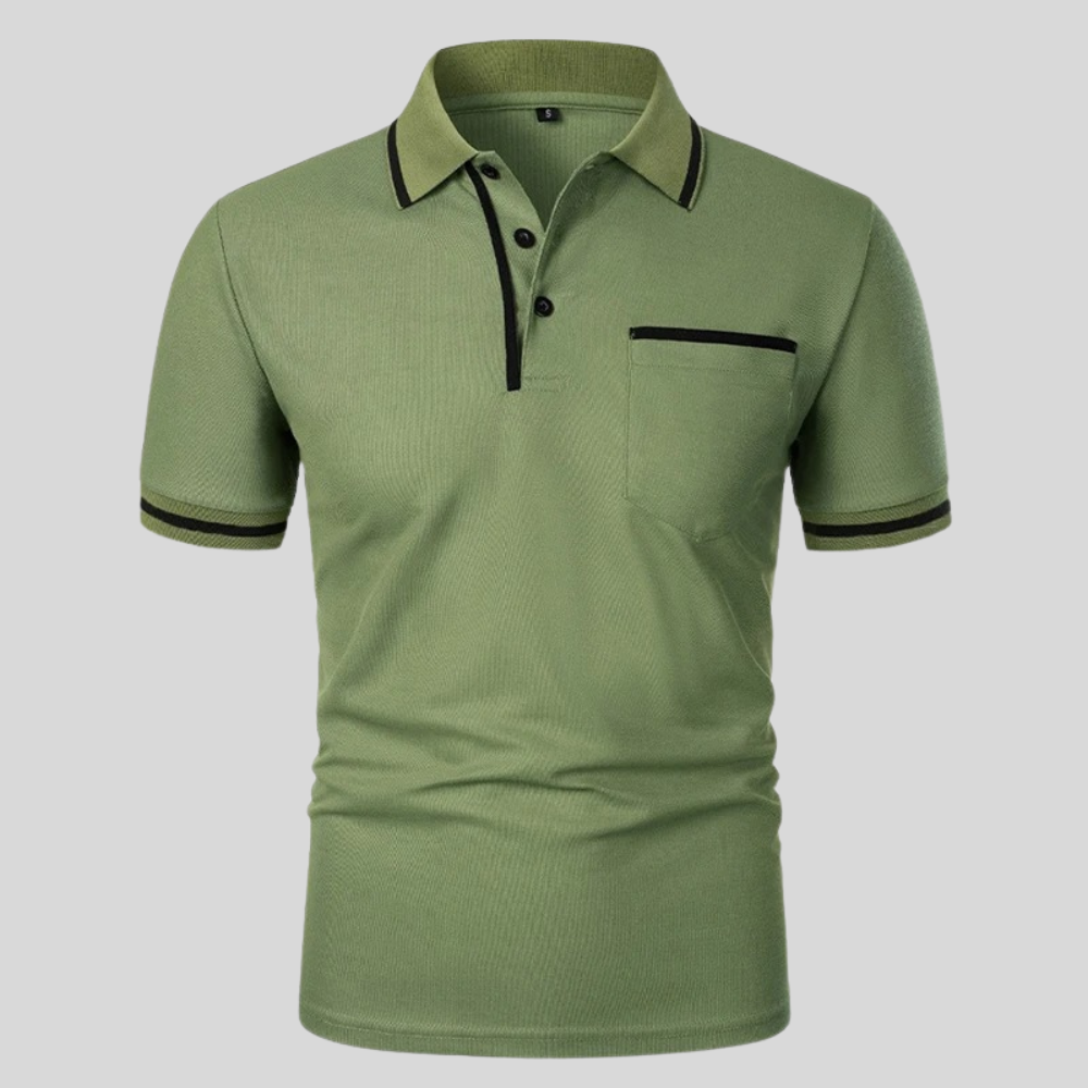 Leandro Polo De Manga Corta Para Hombre