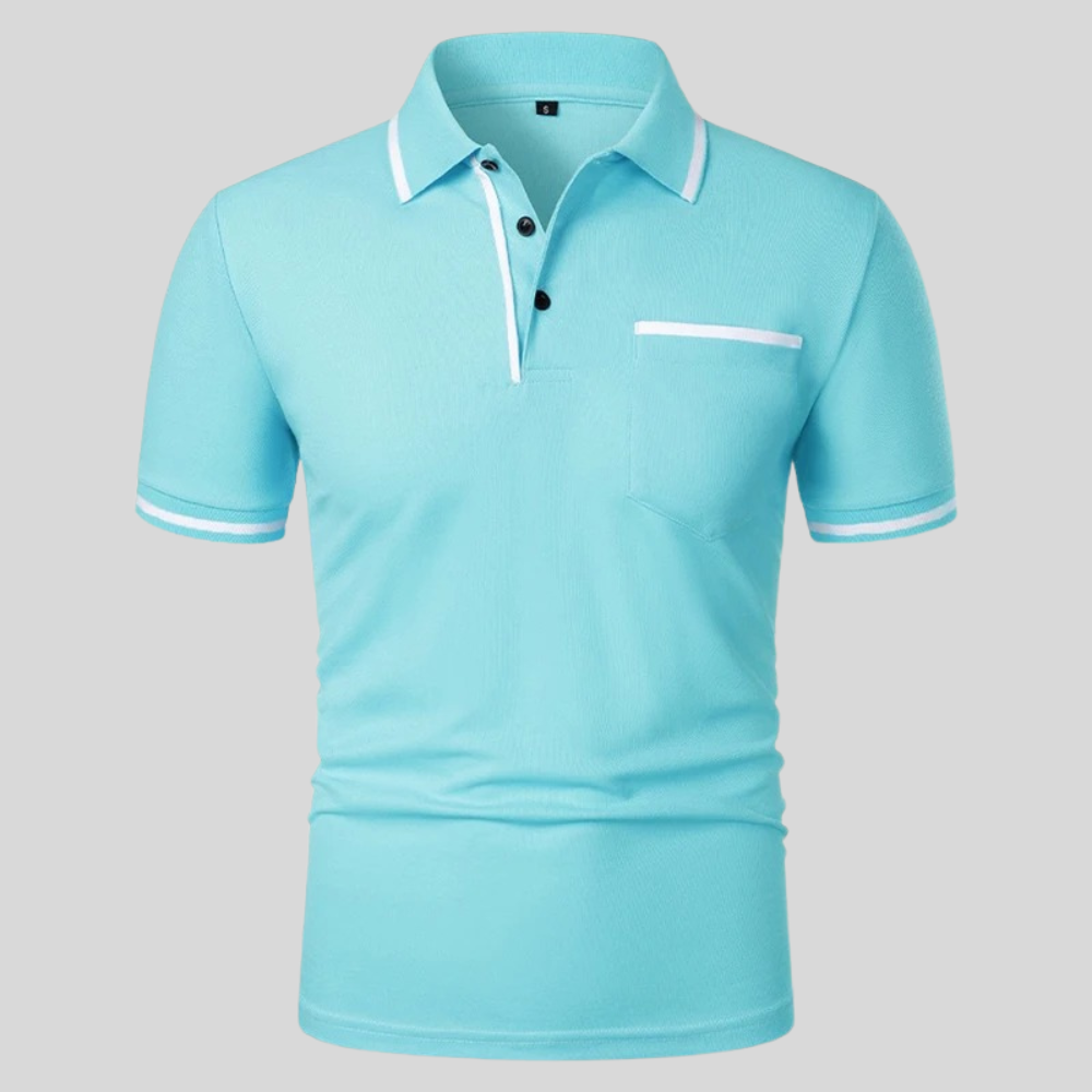 Leandro Polo De Manga Corta Para Hombre