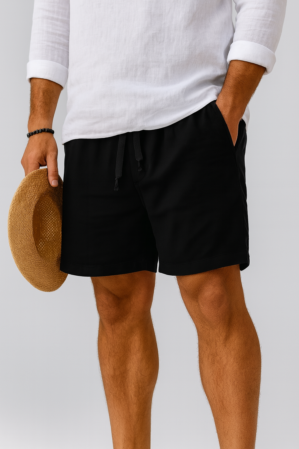 Giancarlo Pantalones Cortos De Lino Para Hombre