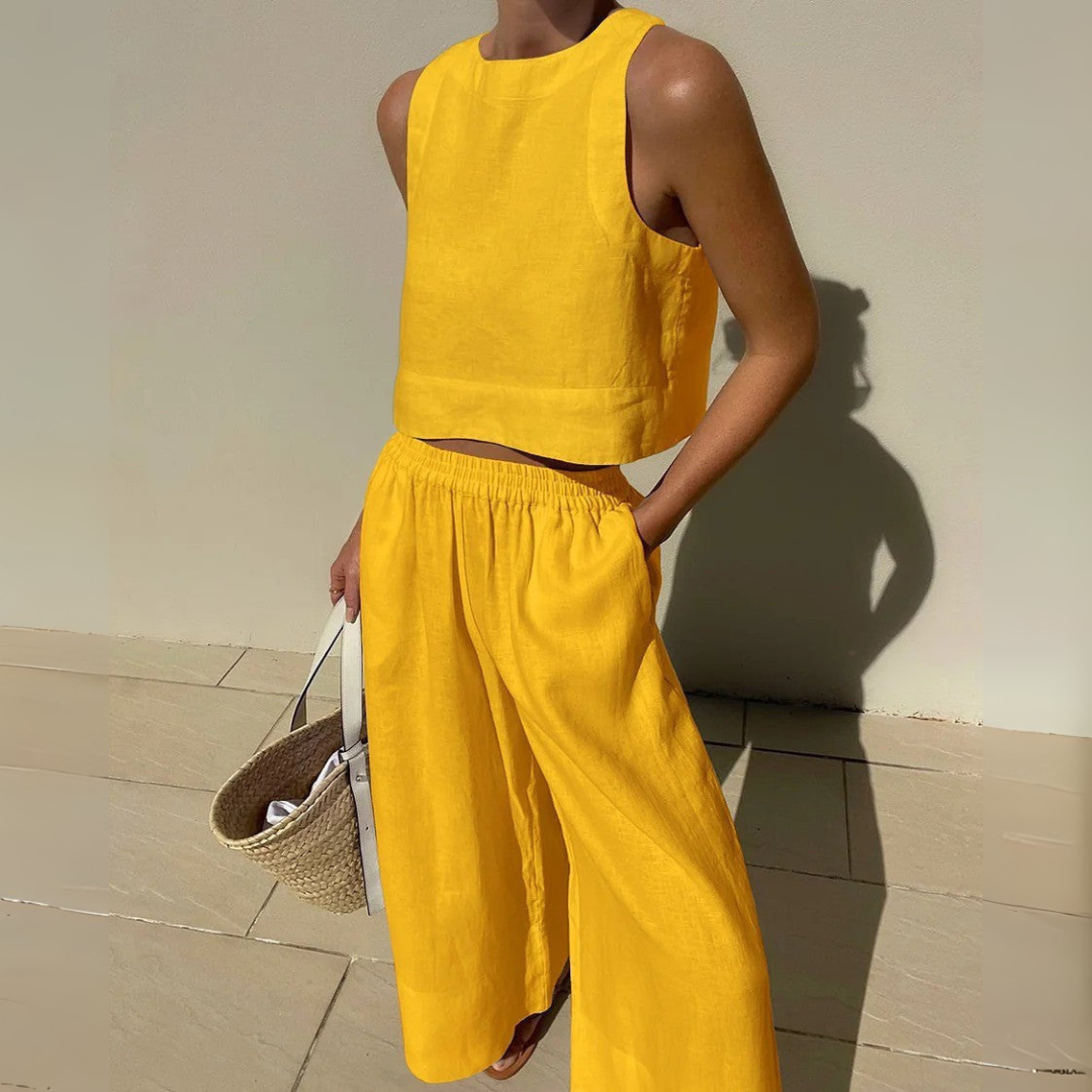 Nevina Elegante Conjunto De Dos Piezas Para El Verano