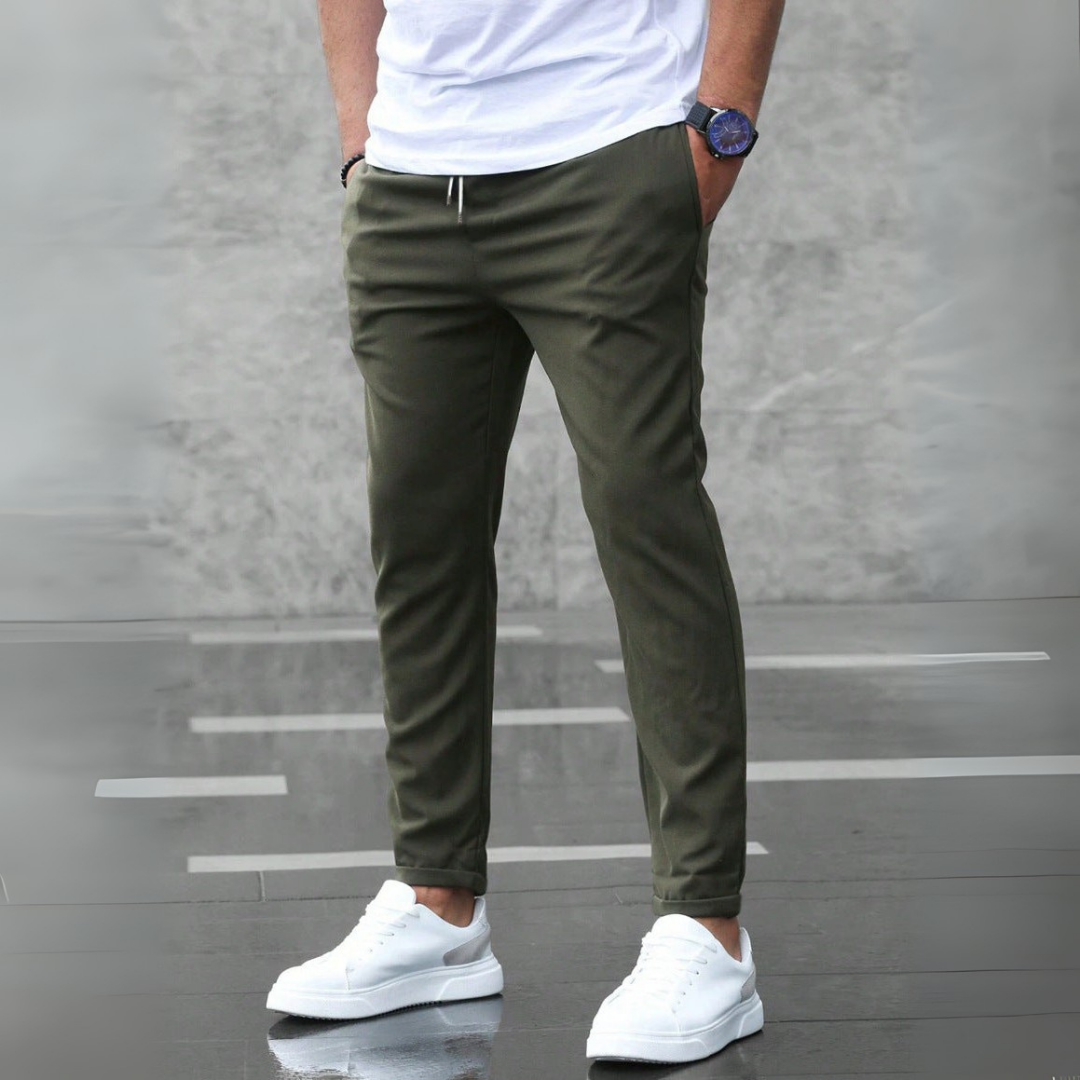 Enrico Pantalones Slim Elásticos Para Hombre