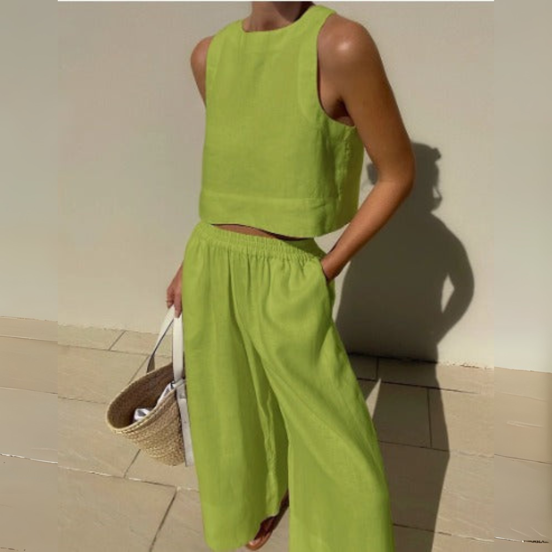 Nevina Elegante Conjunto De Dos Piezas Para El Verano