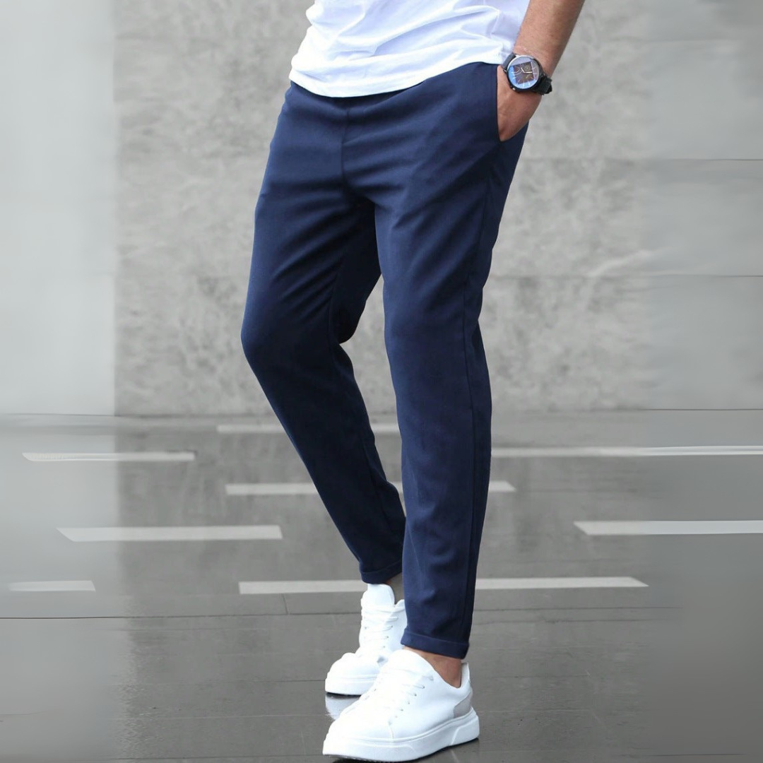 Enrico Pantalones Slim Elásticos Para Hombre