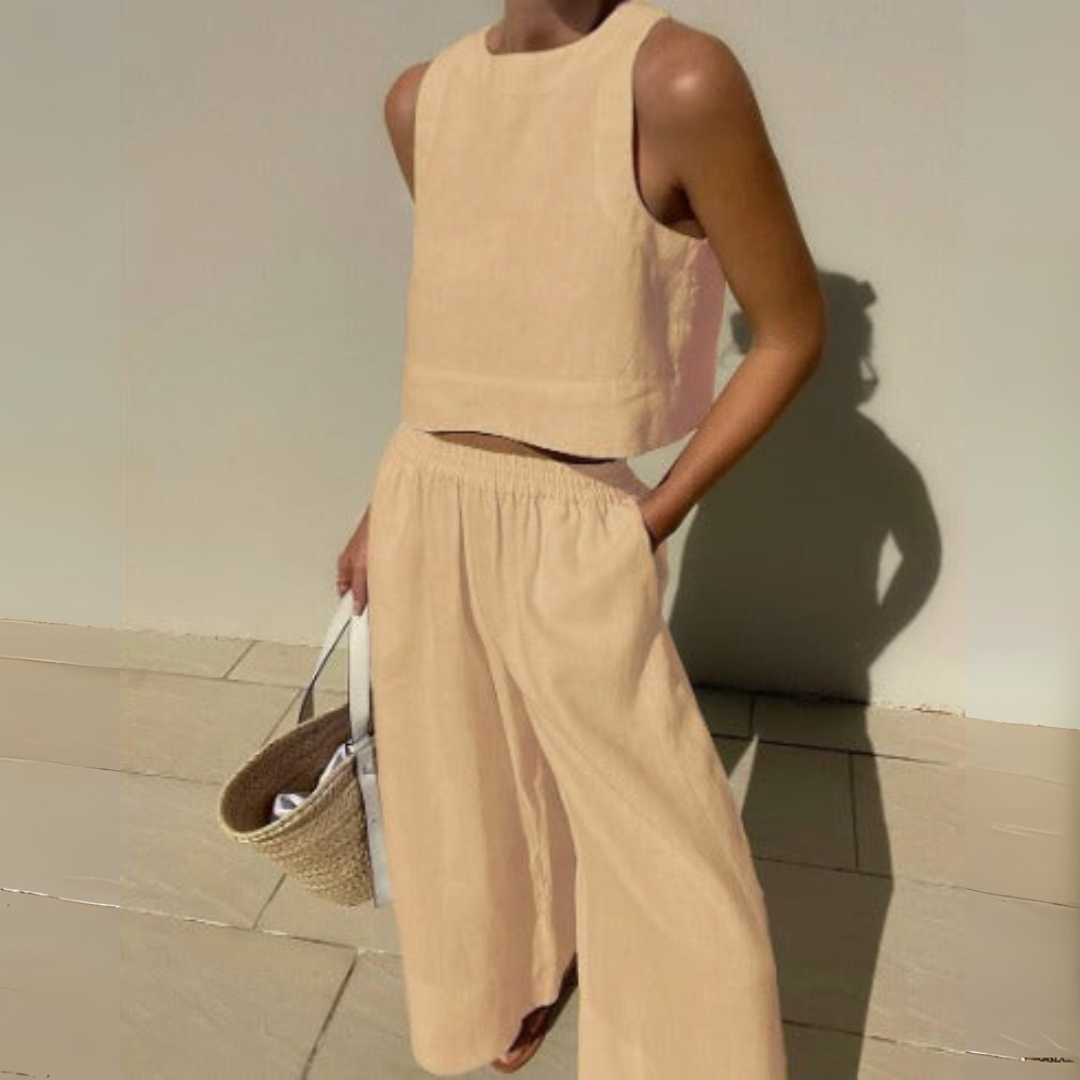 Nevina Elegante Conjunto De Dos Piezas Para El Verano