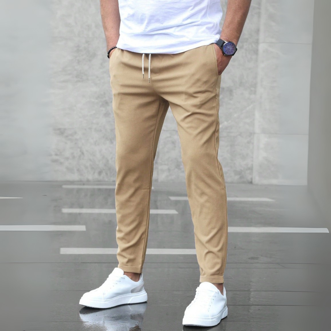 Enrico Pantalones Slim Elásticos Para Hombre