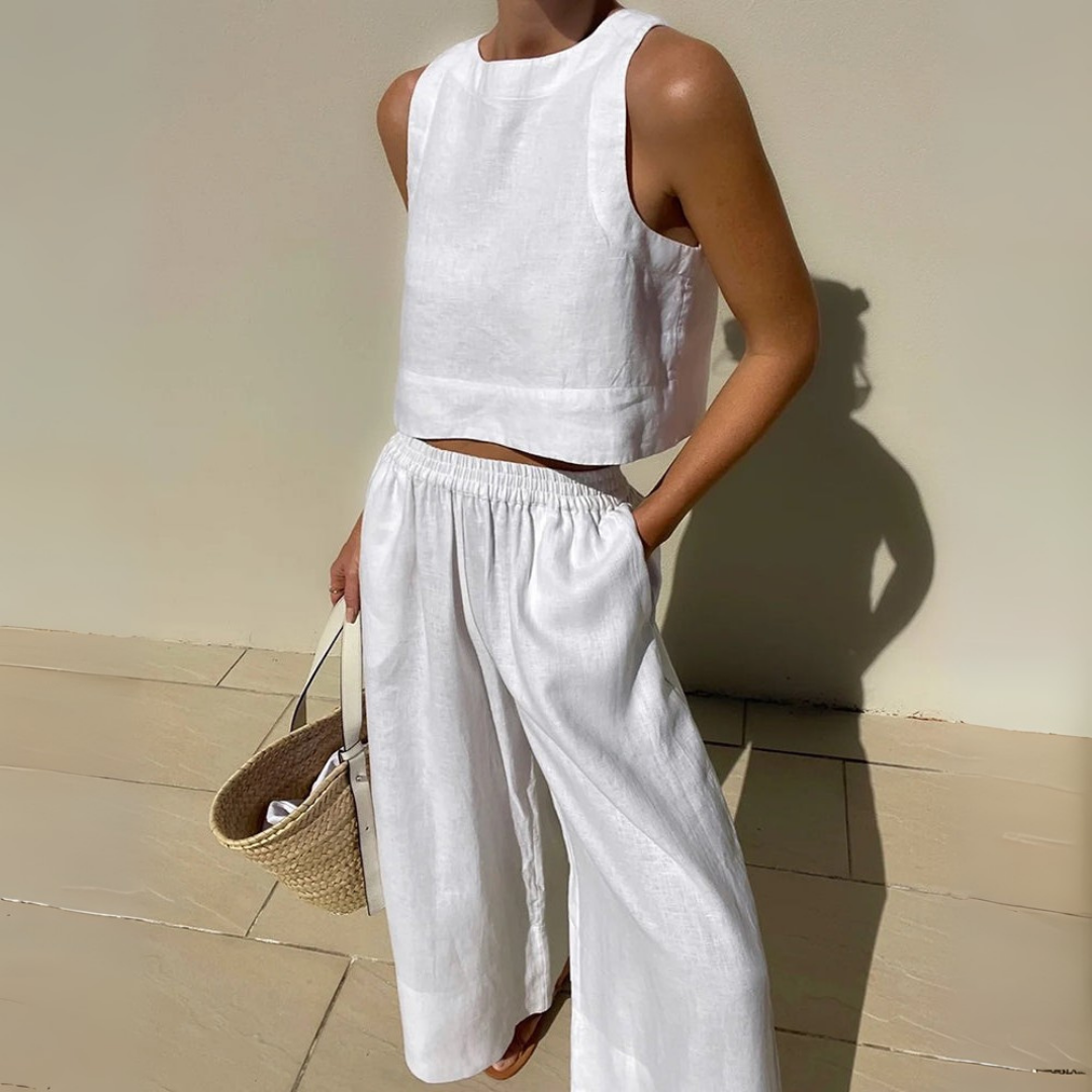 Nevina Elegante Conjunto De Dos Piezas Para El Verano