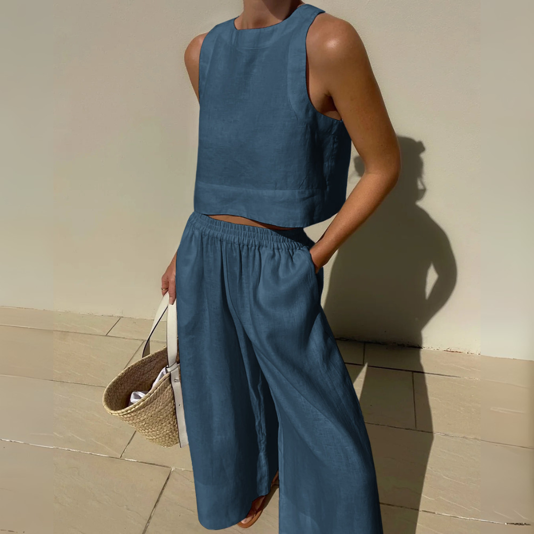 Nevina Elegante Conjunto De Dos Piezas Para El Verano