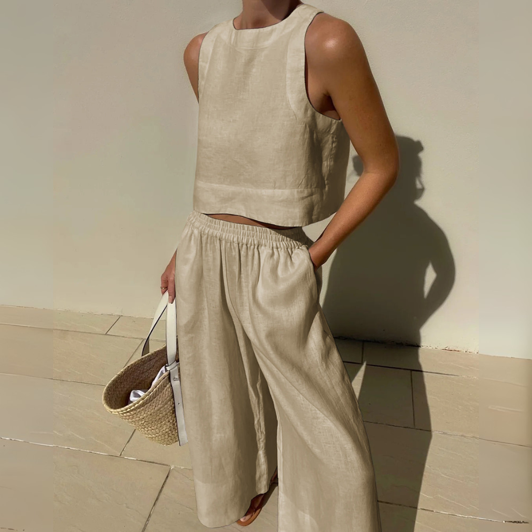 Nevina Elegante Conjunto De Dos Piezas Para El Verano