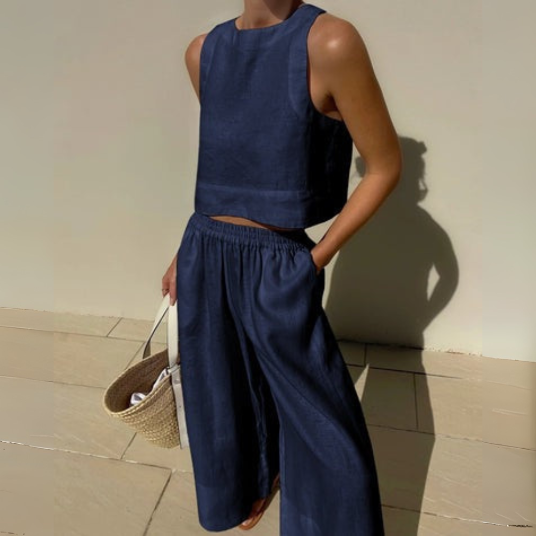 Nevina Elegante Conjunto De Dos Piezas Para El Verano