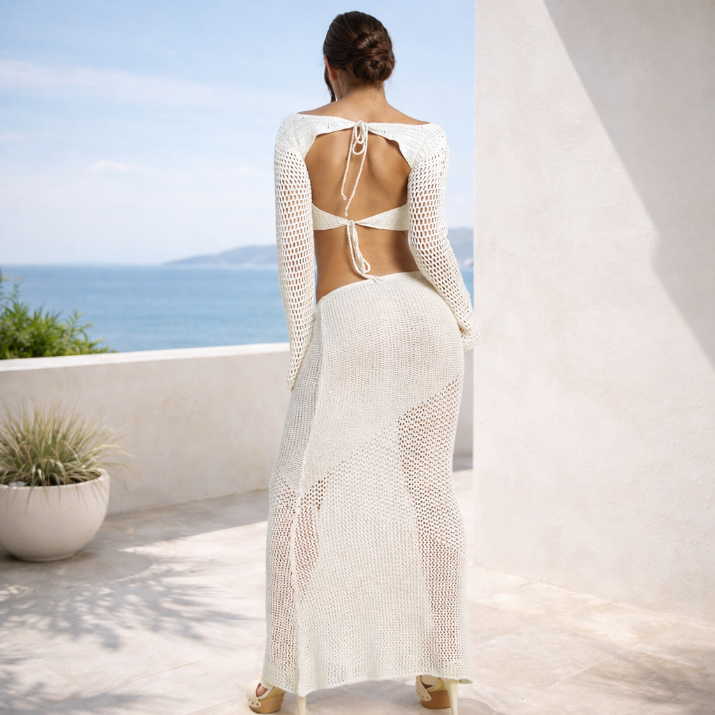 Conjunto Elisa Minimalismo Sofisticado En Punto Texturizado