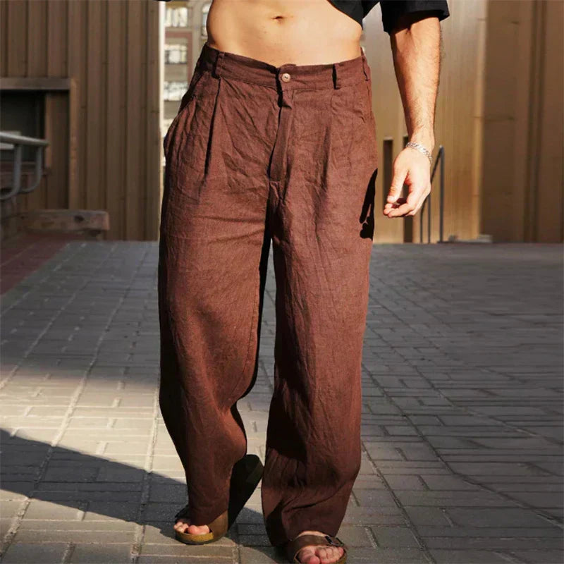 Luciano Pantalones Anchos Para Hombre