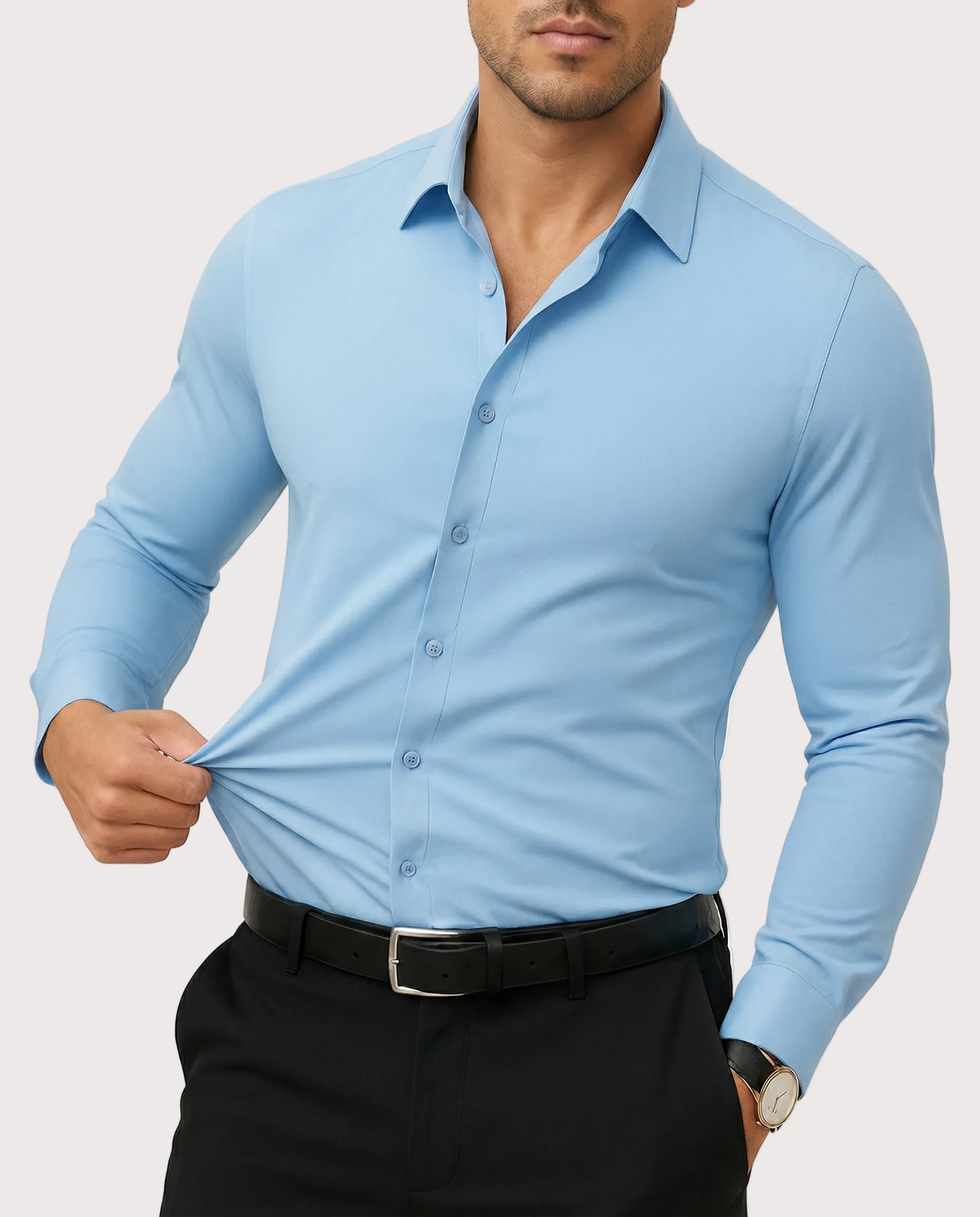 Román Camisa De Vestir Elástica