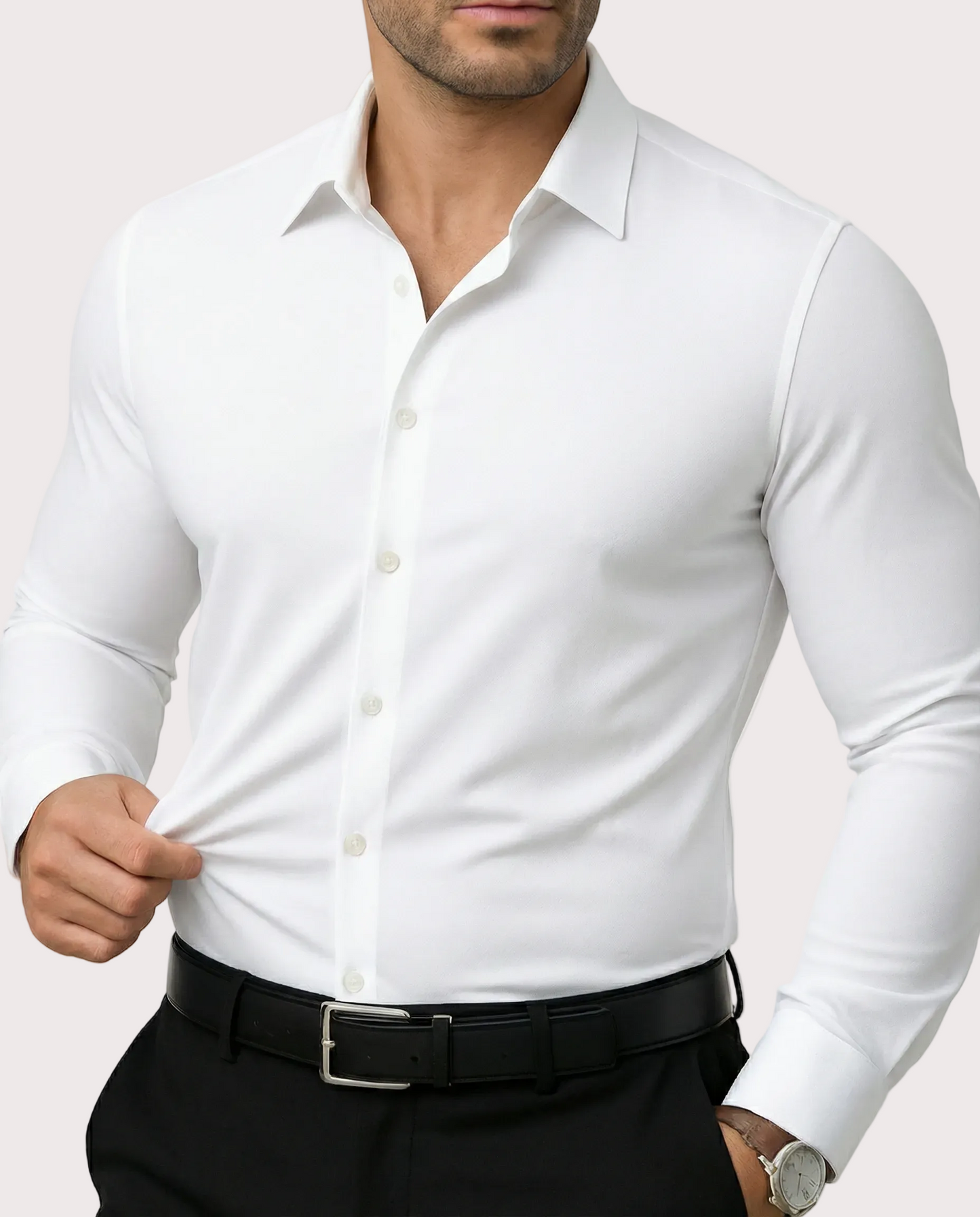 Román Camisa De Vestir Elástica