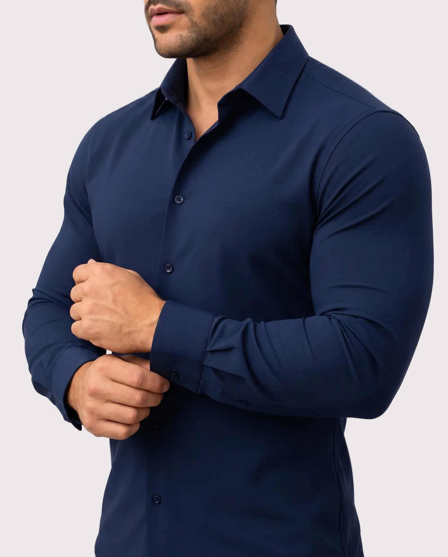 Román Camisa De Vestir Elástica