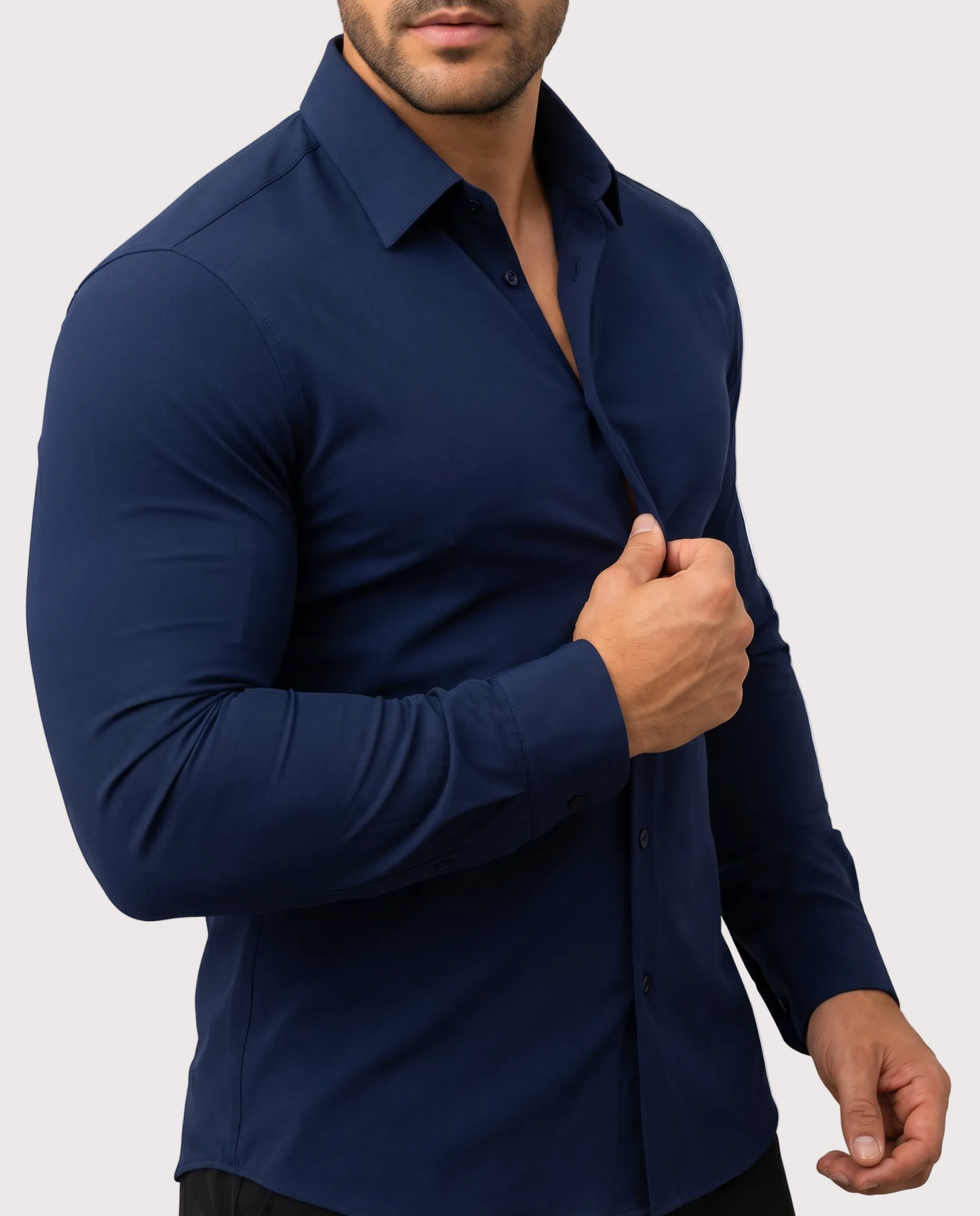 Román Camisa De Vestir Elástica