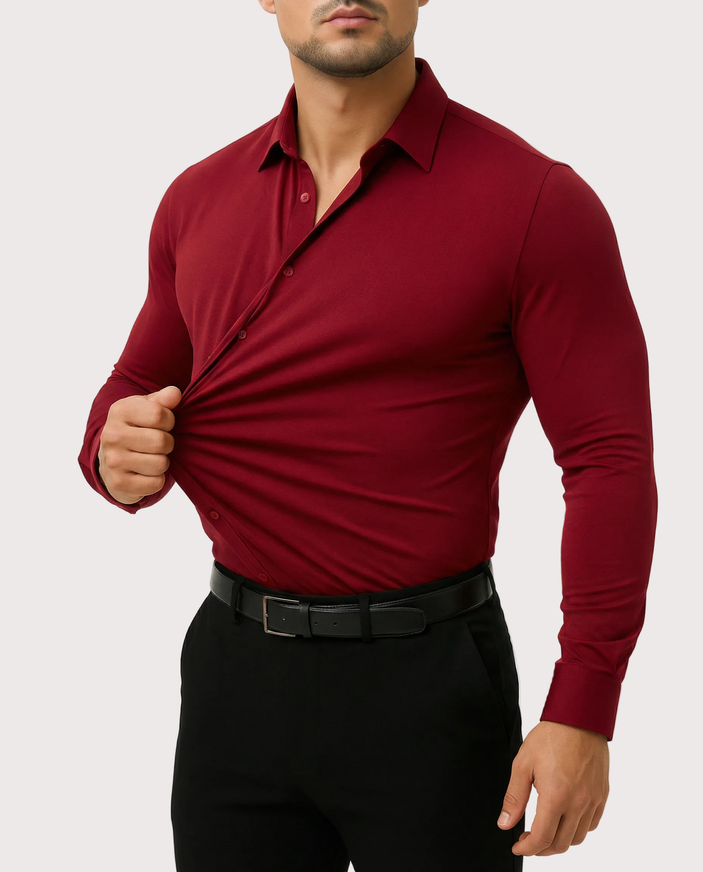Román Camisa De Vestir Elástica