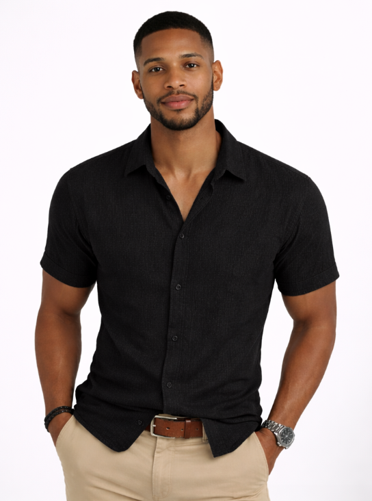 Niccolo Camisa Clásica De Manga Corta